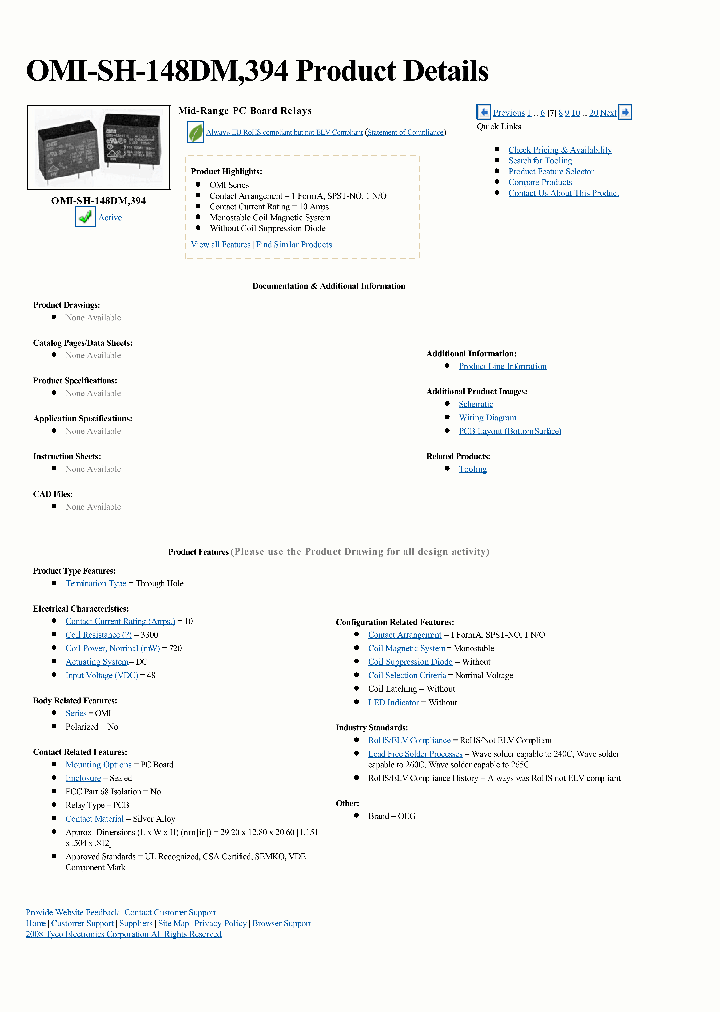 OMI-SH-148DM394_3805995.PDF Datasheet