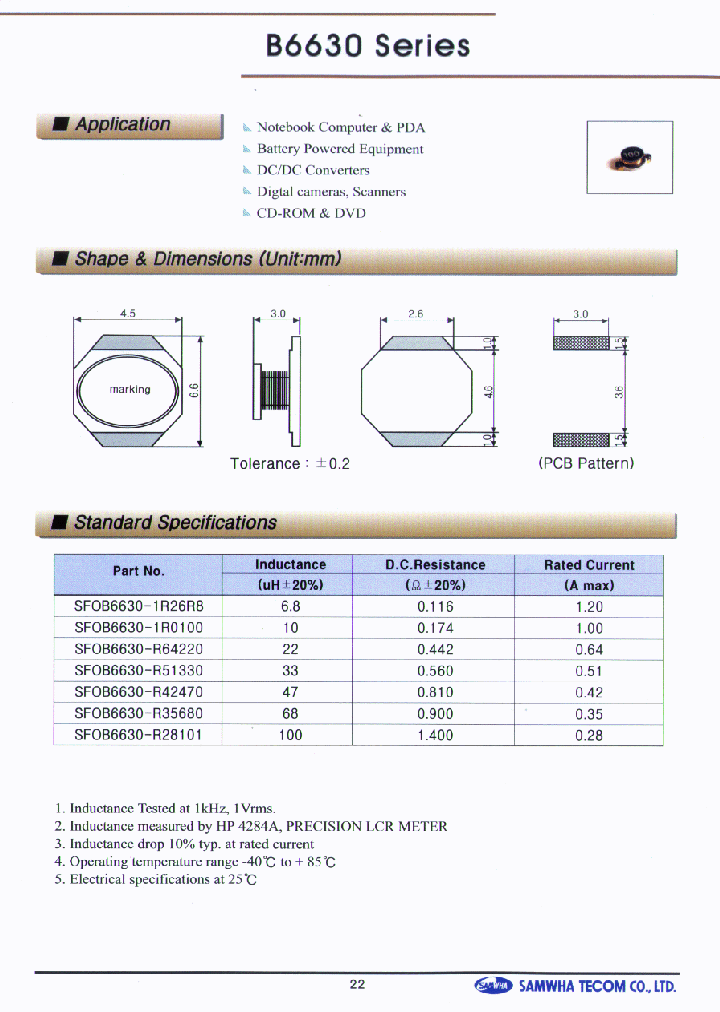 SFOB6630-1R0100_3807727.PDF Datasheet