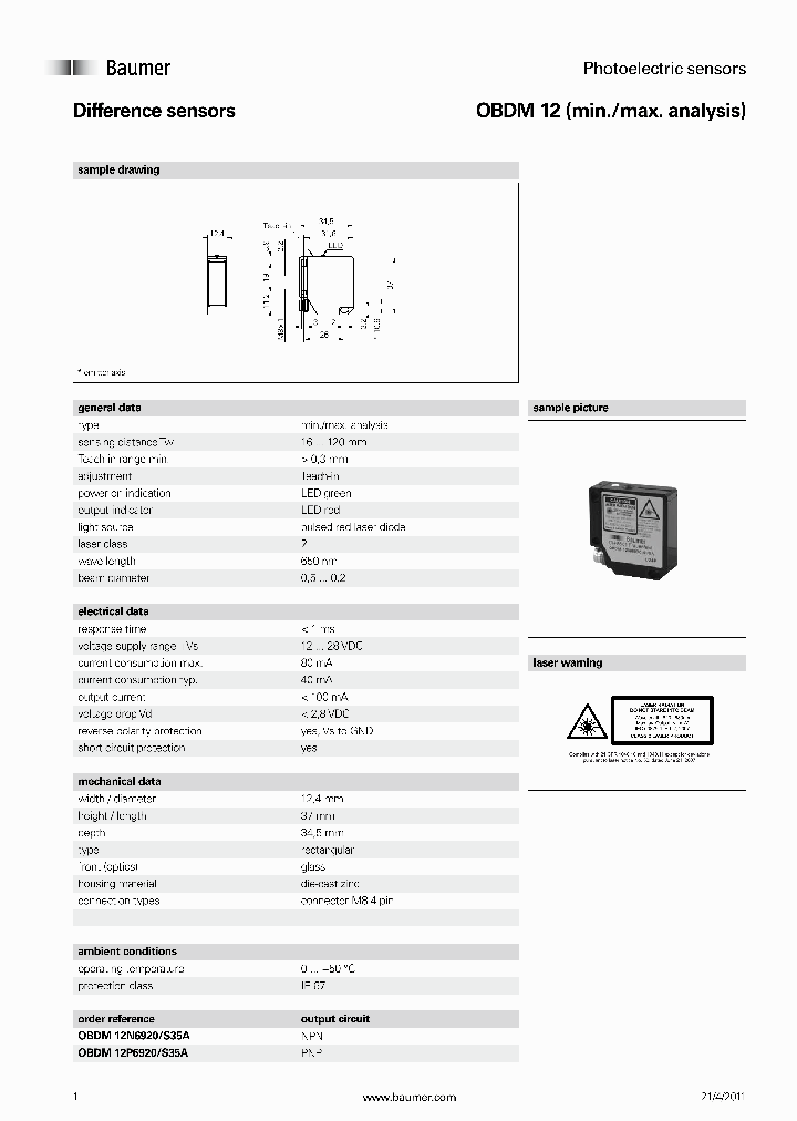 OBDM12P6920S35A_3807853.PDF Datasheet