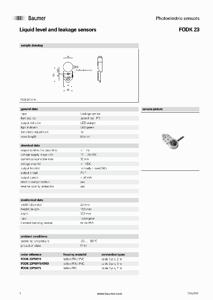 FODK23P90Y00500_3809335.PDF Datasheet