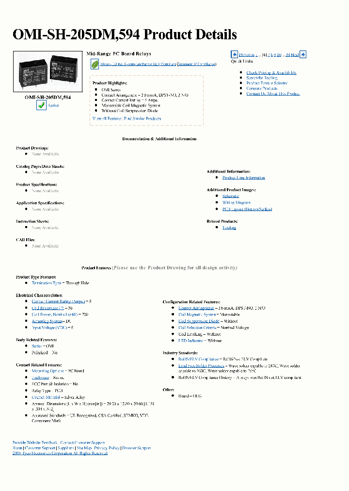 OMI-SH-205DM594_3807109.PDF Datasheet