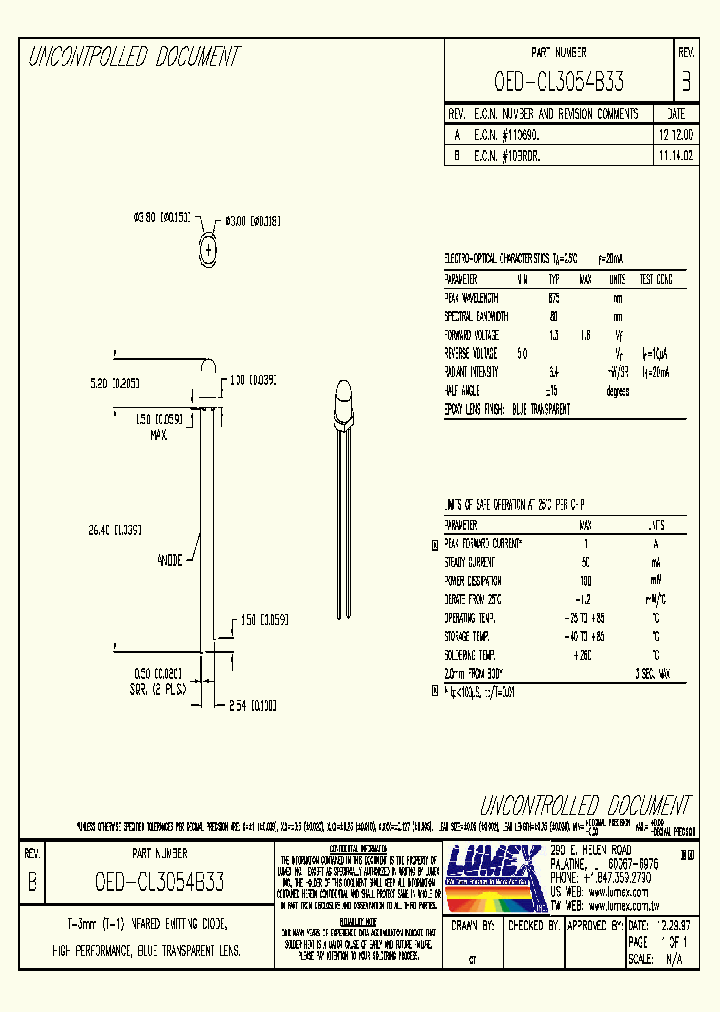 OED-CL3054B33_3810680.PDF Datasheet