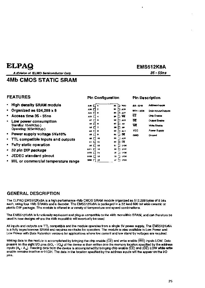EMS512K8AMO1-55M_3805382.PDF Datasheet
