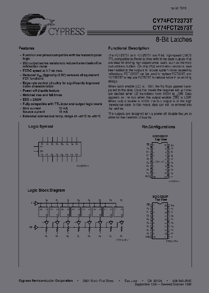 CY74FCT2373TSOC_3811970.PDF Datasheet