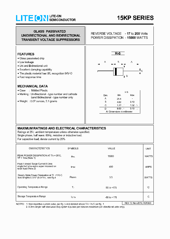 15KP43_3812496.PDF Datasheet