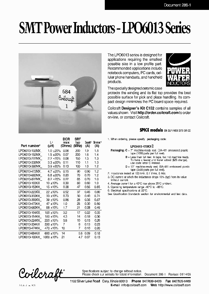 LPO6013-103KXB_3813414.PDF Datasheet