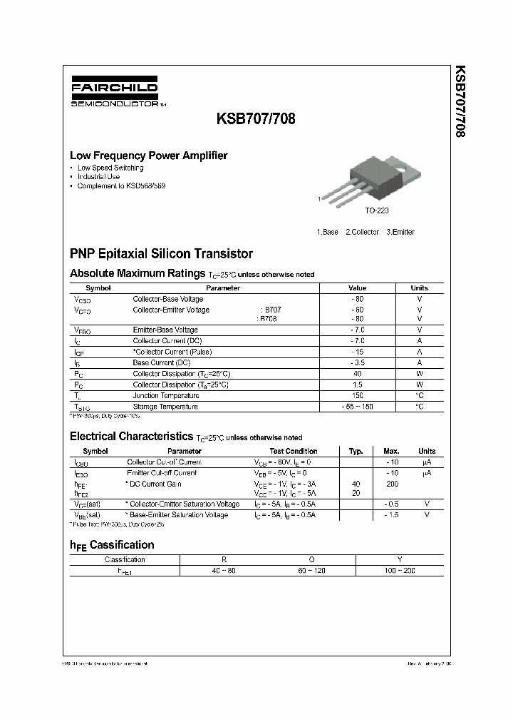 KSB707OJ69Z_3813007.PDF Datasheet
