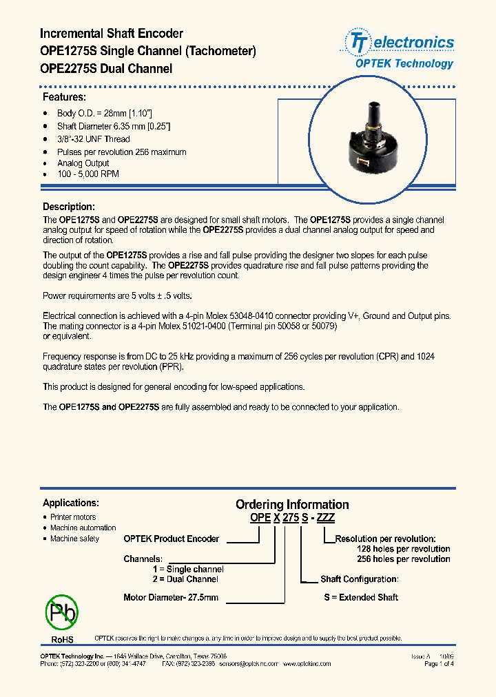 OPE1275S-256_3813929.PDF Datasheet