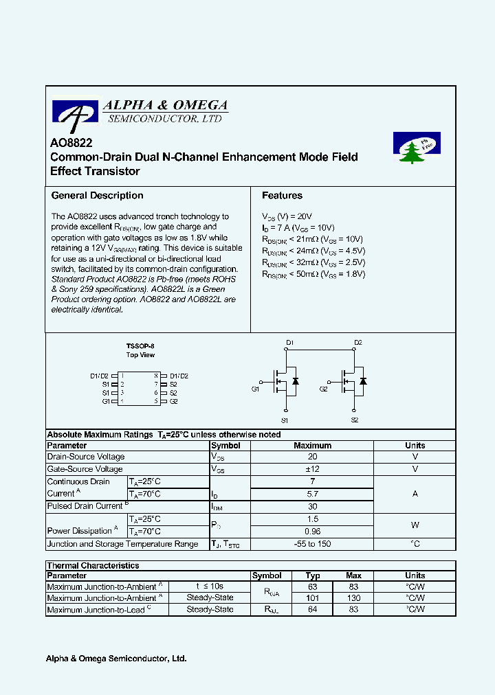 AO8822_3813956.PDF Datasheet