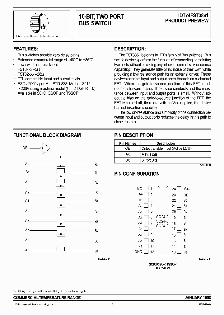 IDT74FST3861SO8_3814072.PDF Datasheet