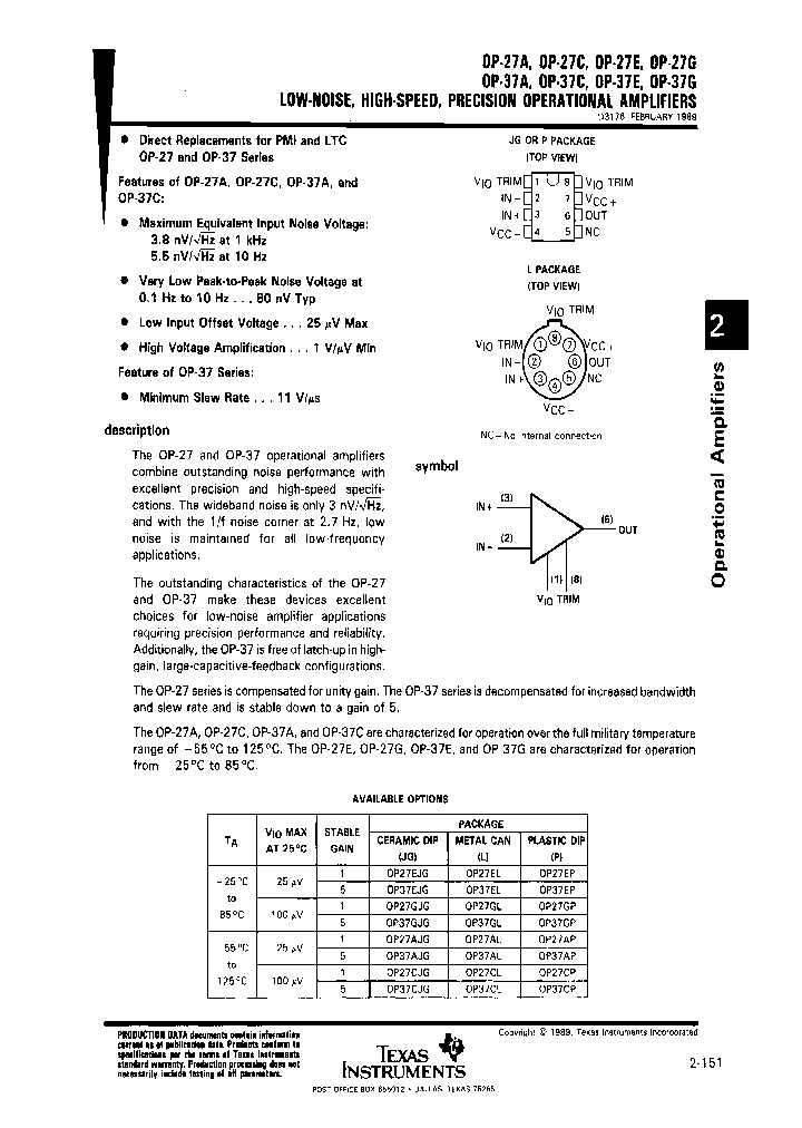 OP-27CL_3814841.PDF Datasheet