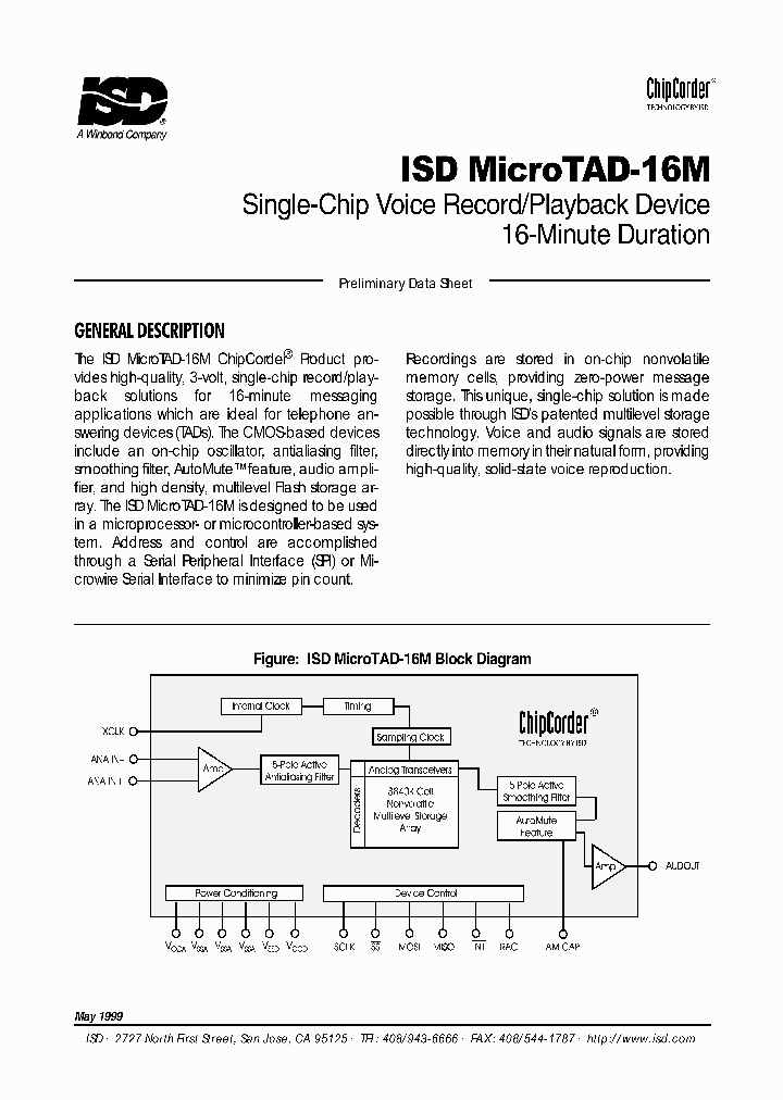 ISDMICROTAD-16ME_3815939.PDF Datasheet