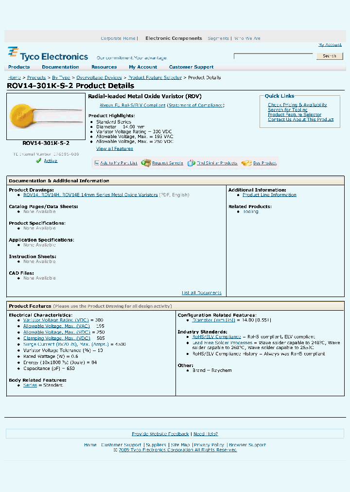 ROV14-301K-S-2_3817468.PDF Datasheet