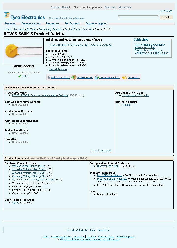 ROV05-560K-S_3818034.PDF Datasheet