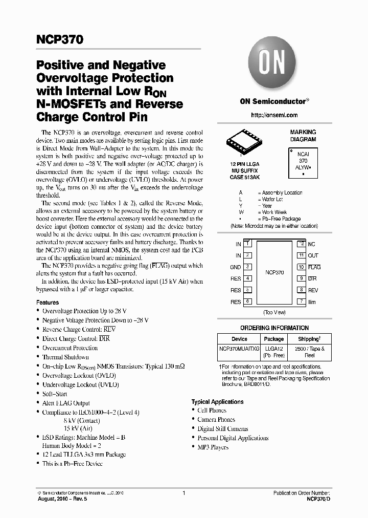 NCP370MUAITXG_3818522.PDF Datasheet