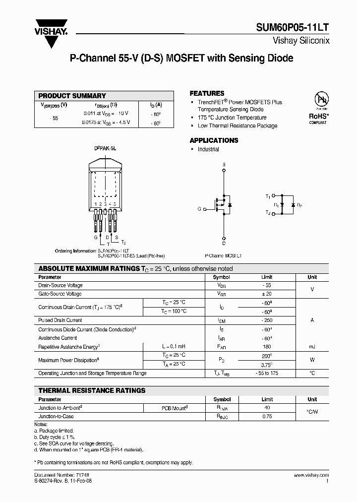 SUM60P05-11LT_3818986.PDF Datasheet
