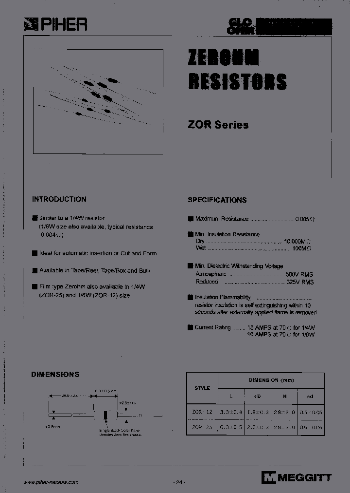 ZOR-12_3819197.PDF Datasheet