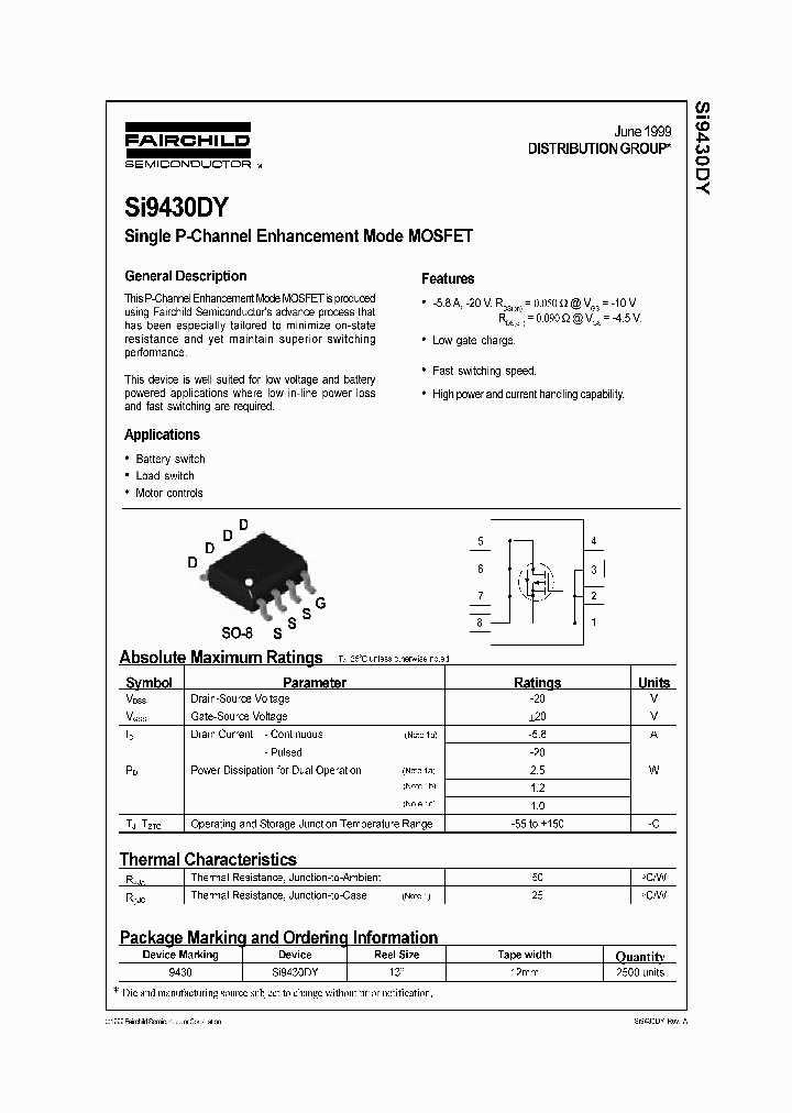 SI9430DYL86Z_3819360.PDF Datasheet
