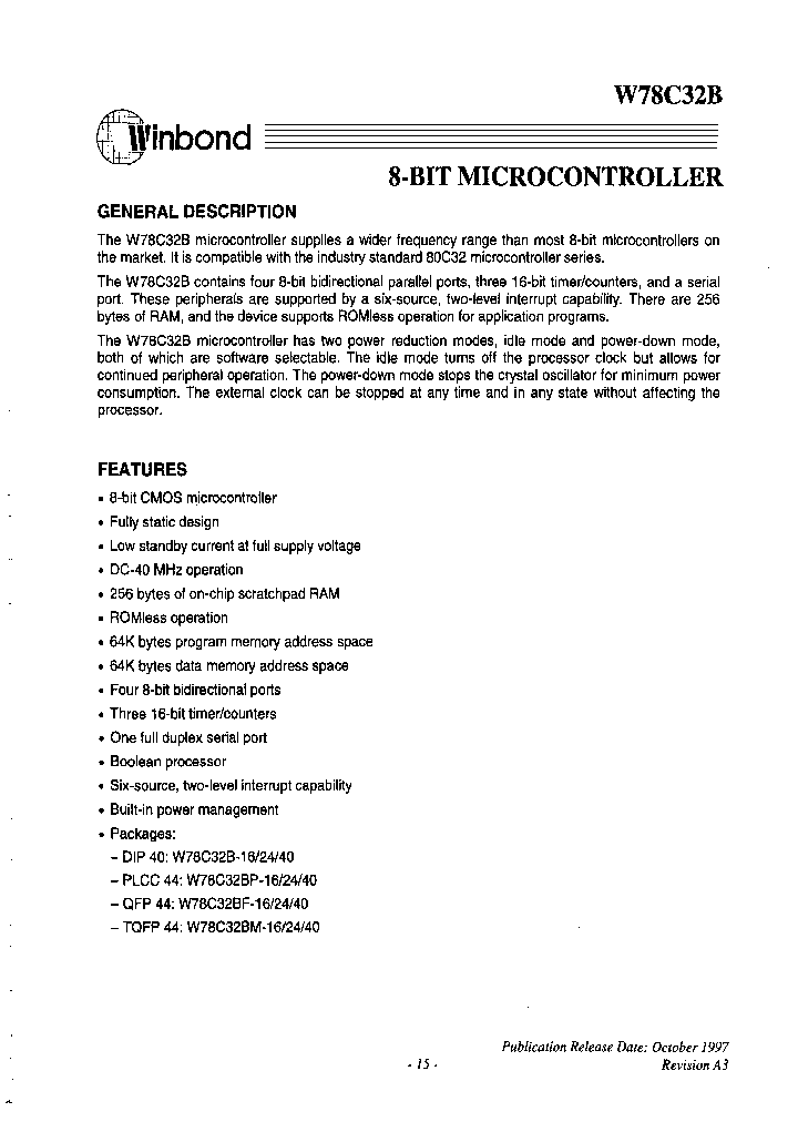 W78C32BP-24_3819463.PDF Datasheet
