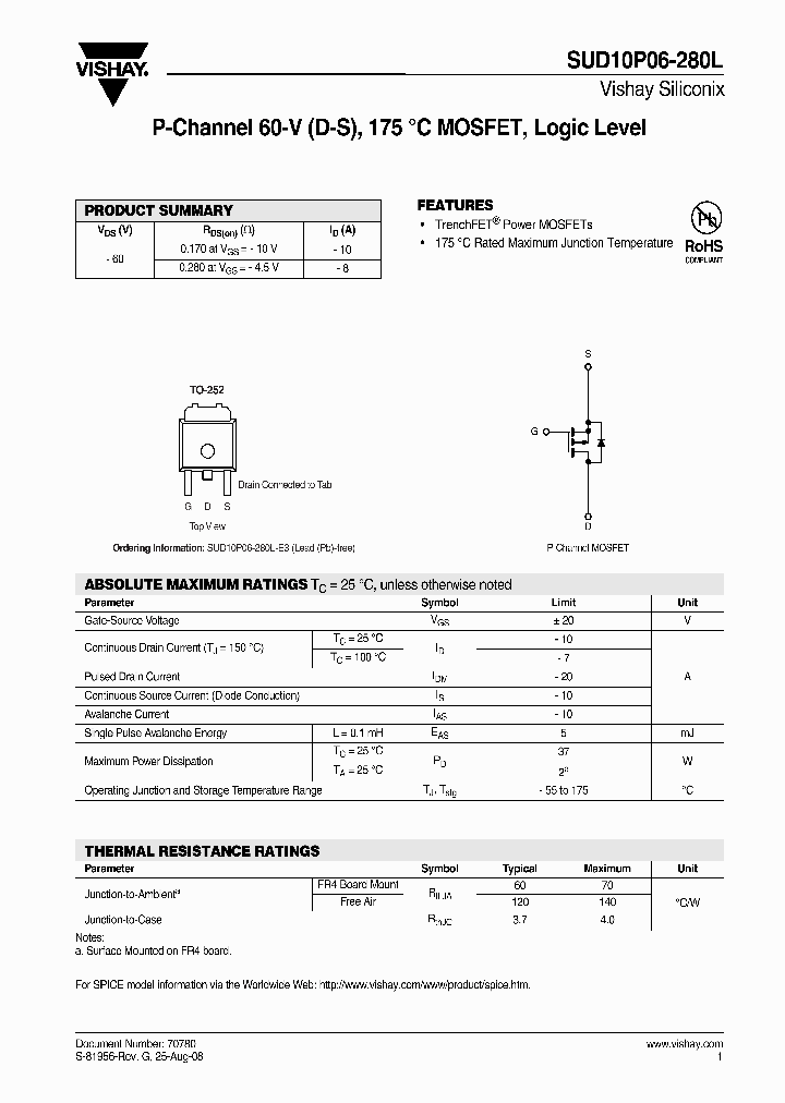 SUD10P06-280L-E3_3819792.PDF Datasheet