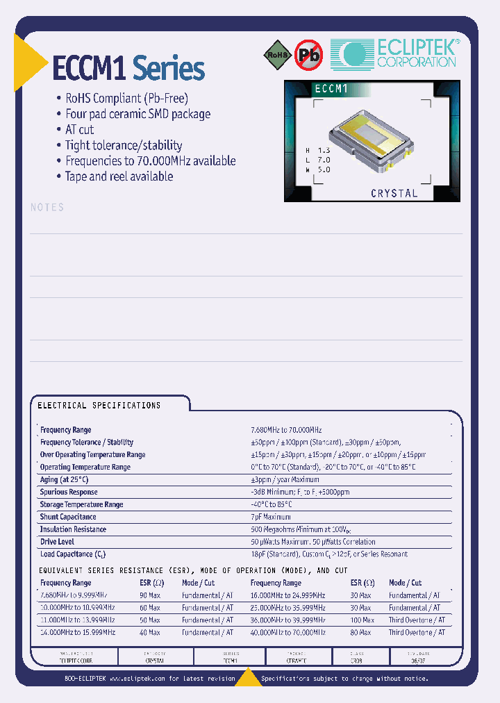 ECCM1PT-12-FREQ7TR_3821692.PDF Datasheet