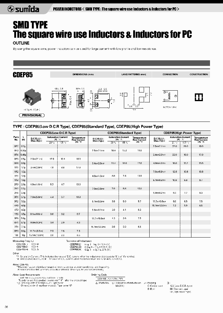 CDEP85-2R0MB-125_3821758.PDF Datasheet