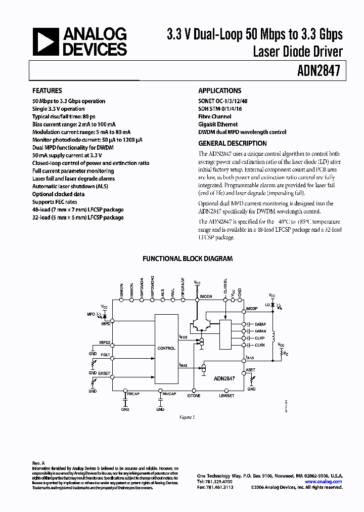 ADN2847ACPZ-32-RL_3822638.PDF Datasheet