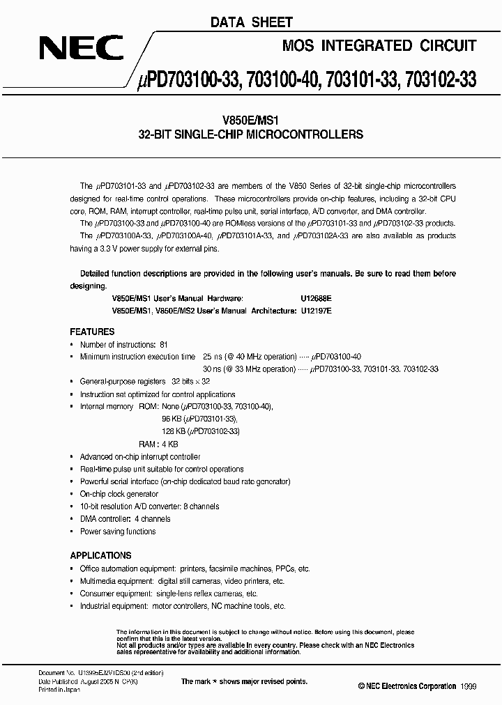 UPD703100GJ-33-UEN-A_3822692.PDF Datasheet
