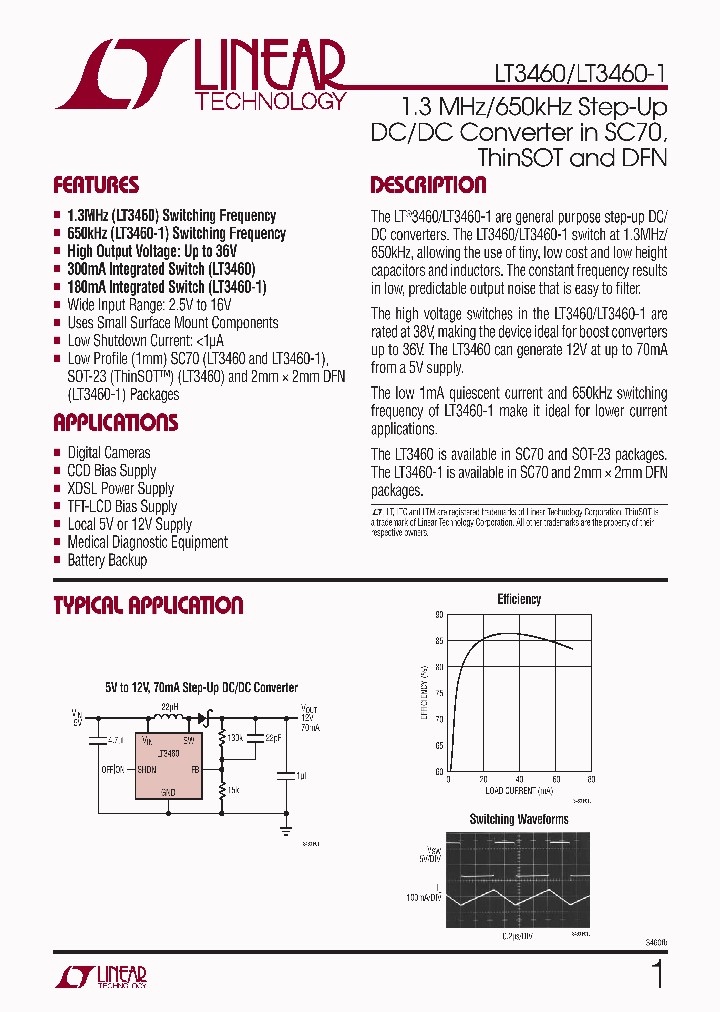 LT3460ESC6PBF_3822746.PDF Datasheet