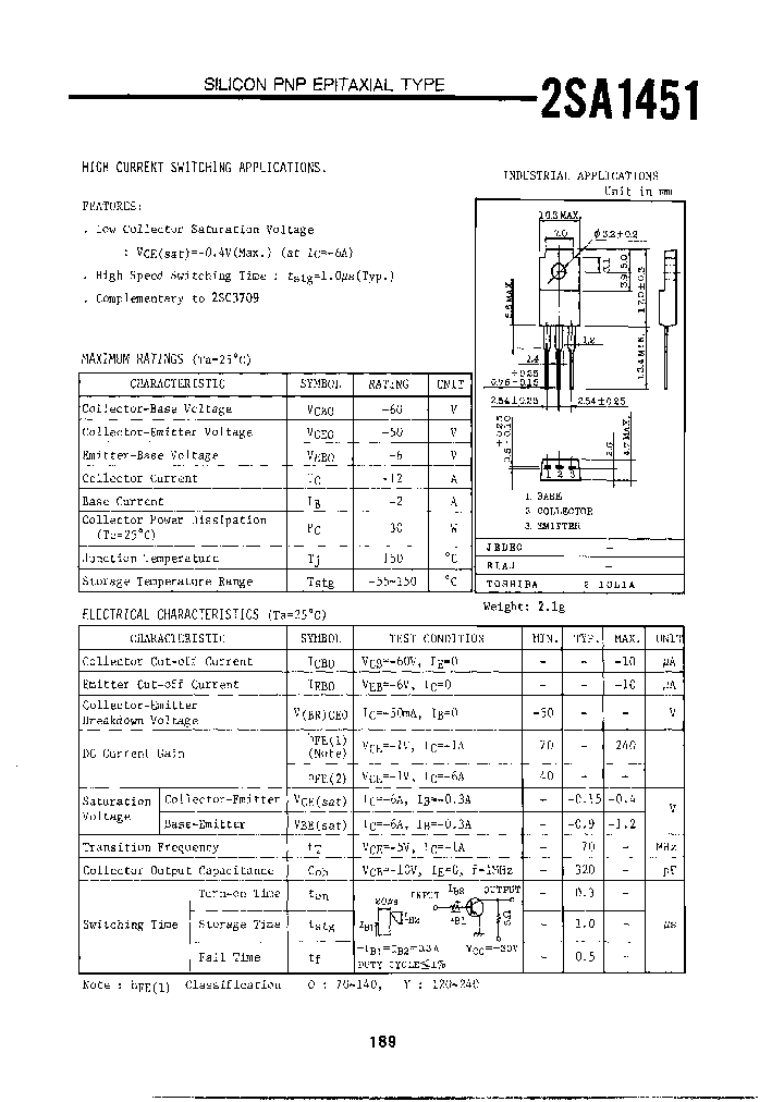 2SA1451Y_3823311.PDF Datasheet