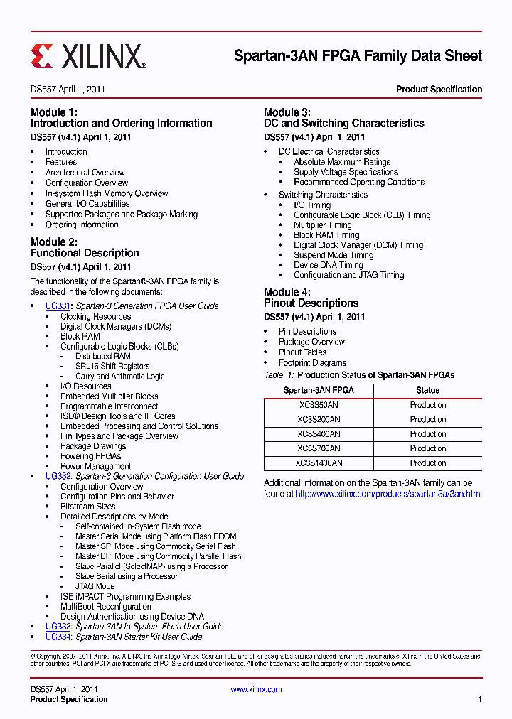XC3S400AN-4FGG400C_3824956.PDF Datasheet