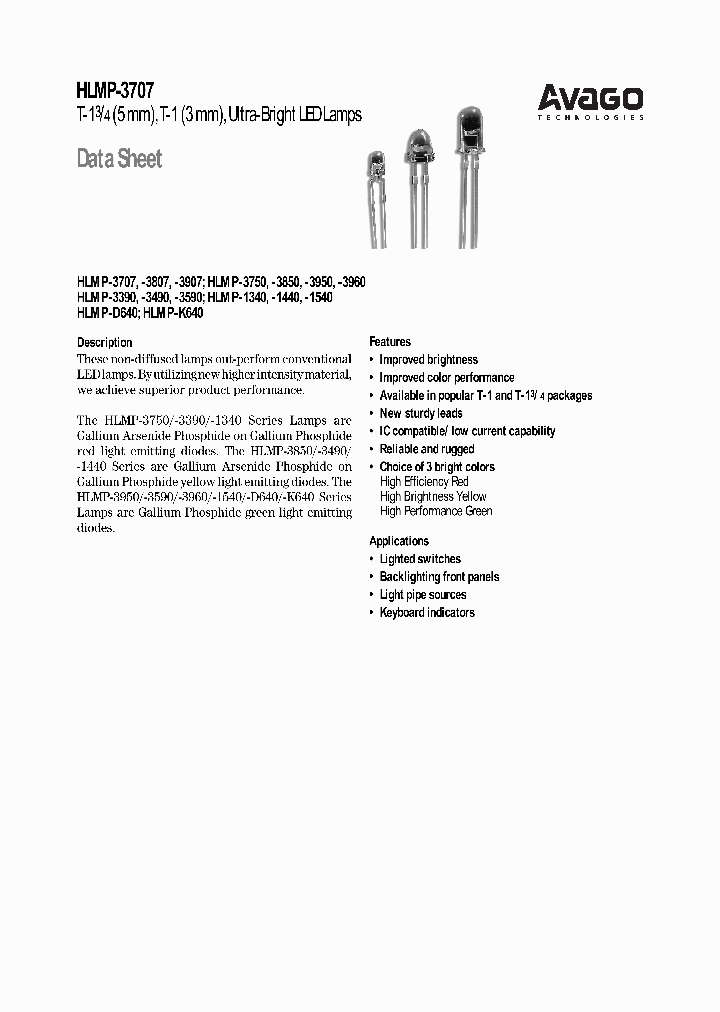 HLMP-3950-LM0VR_3825760.PDF Datasheet