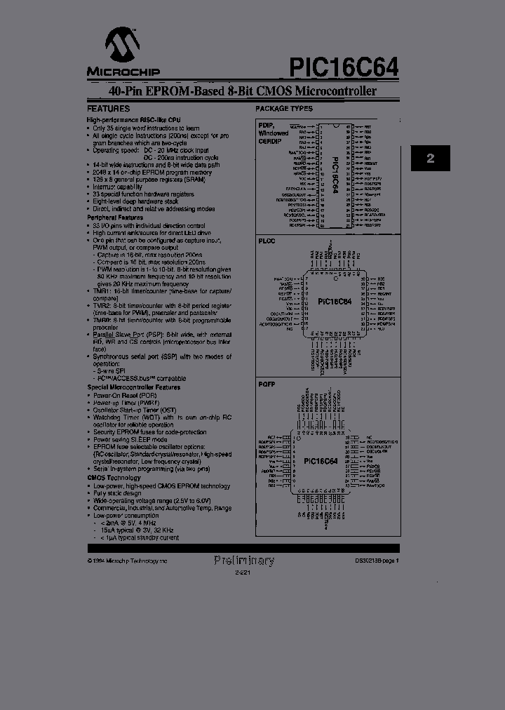 PIC16C64-04TPQ_3825050.PDF Datasheet