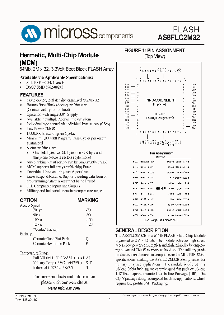 AS8FLC2M32BP-70IT_3826234.PDF Datasheet