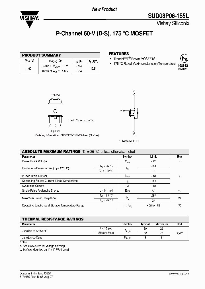 SUD08P06-155L-E3_3825878.PDF Datasheet