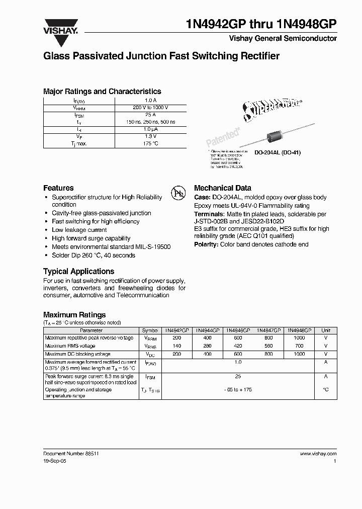 1N4944GP4G_3826539.PDF Datasheet