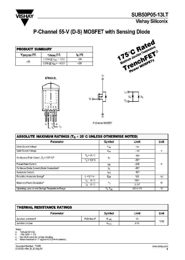 SUB50P05-13LT_3822770.PDF Datasheet