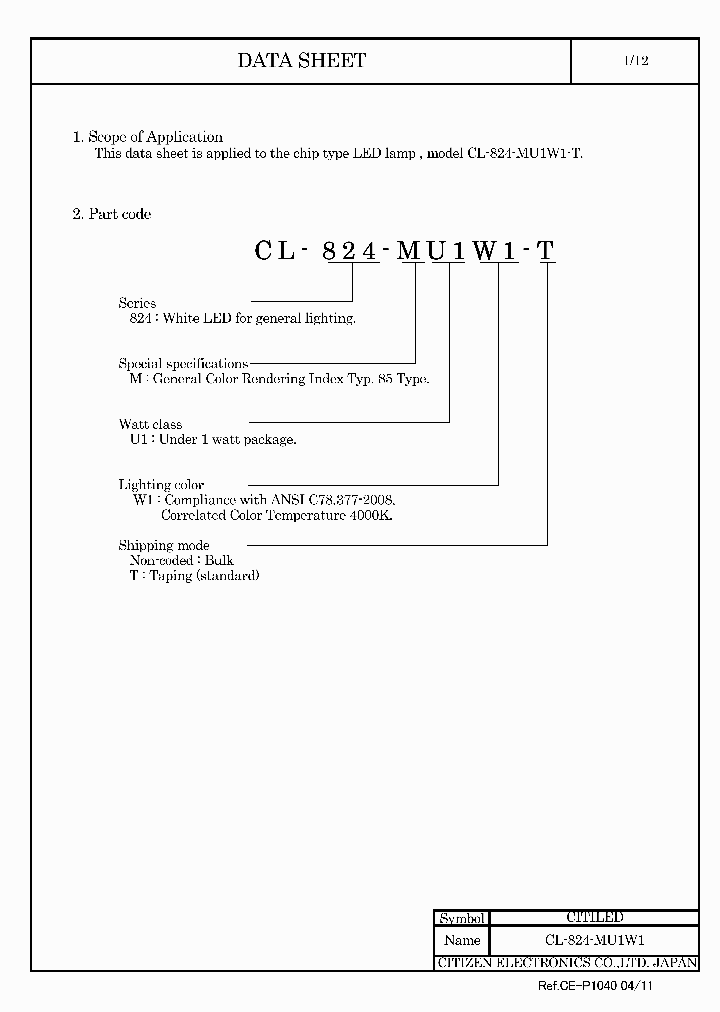 CL-824-MU1W1-T11_4055904.PDF Datasheet