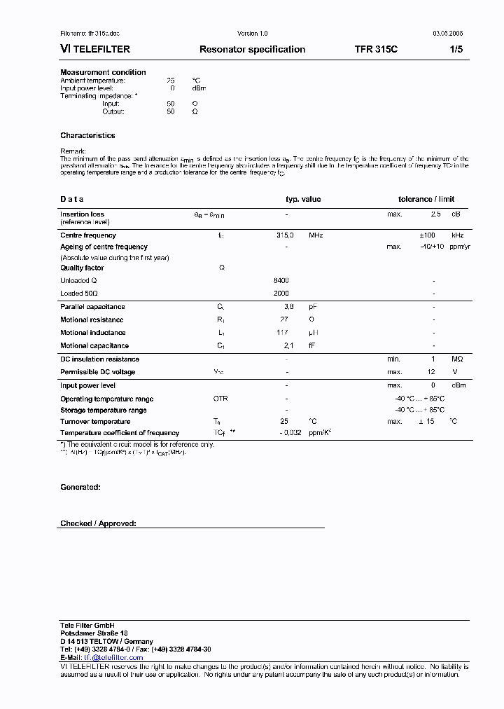 TFR315C_4060175.PDF Datasheet
