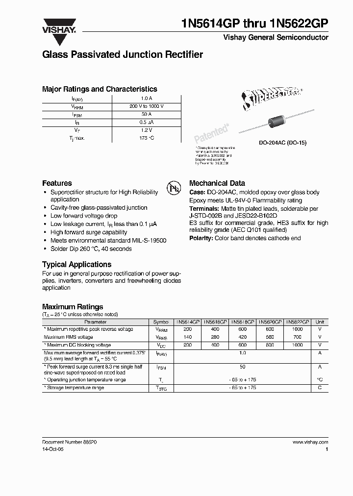 1N5614GP4G-E3_3826544.PDF Datasheet
