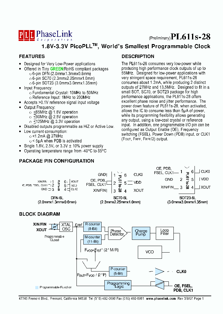 PL611S-28-XXXTI_3827002.PDF Datasheet