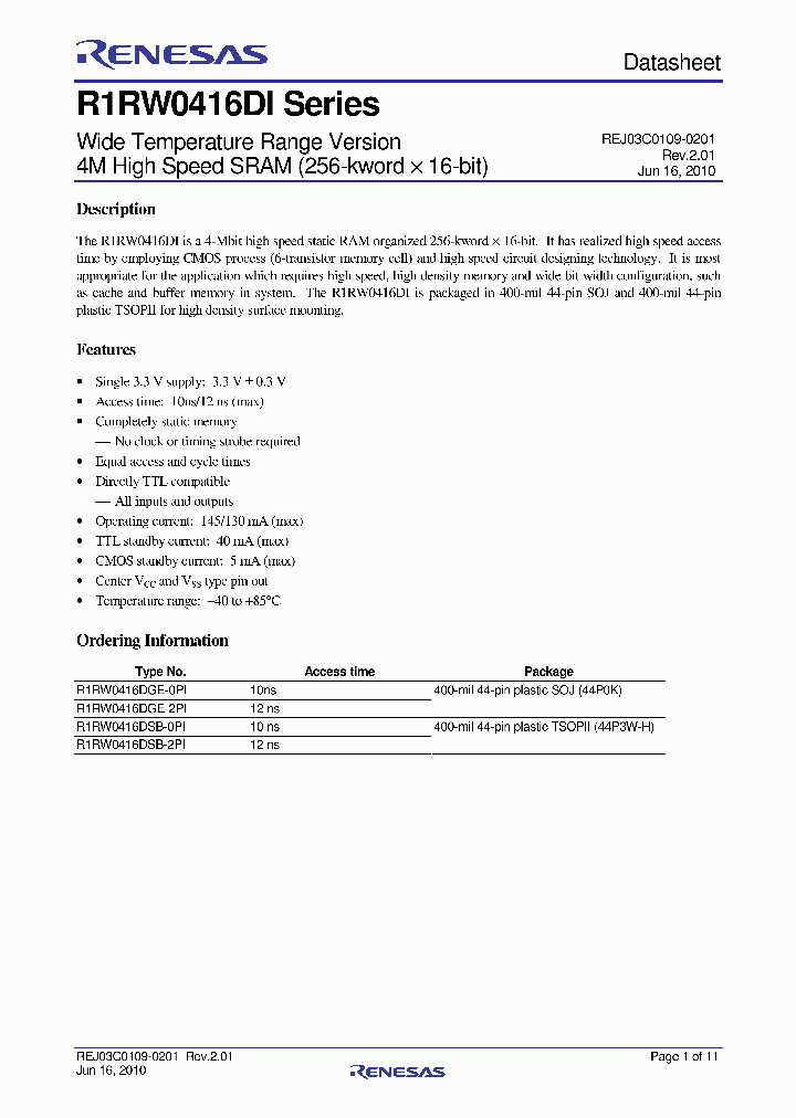 R1RW0416DGE-0PI_4062785.PDF Datasheet
