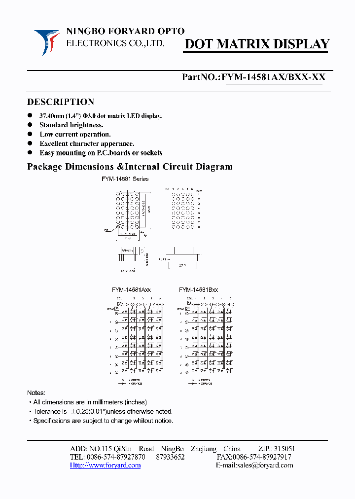 FYM-14581AXX_4062808.PDF Datasheet