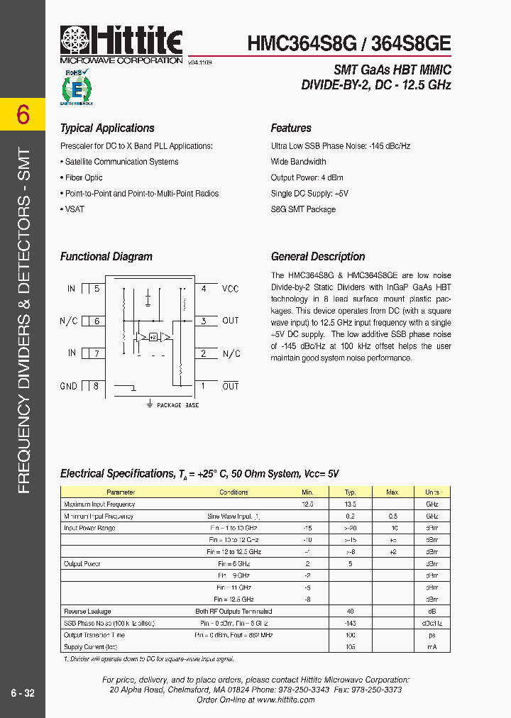 HMC364S8GE_4071834.PDF Datasheet