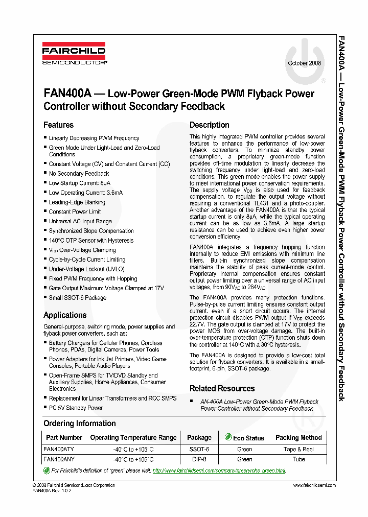 FAN400A2_4073074.PDF Datasheet