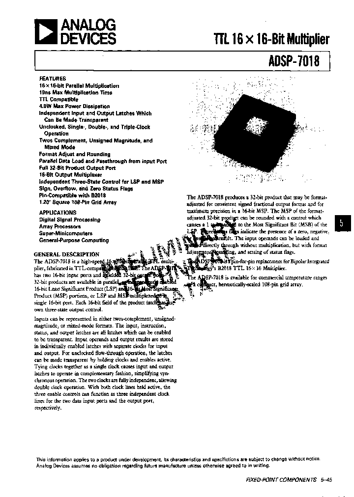 ADSP-7018JG_3829228.PDF Datasheet