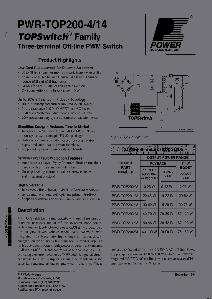 PWR-TOP204YAI_3830033.PDF Datasheet