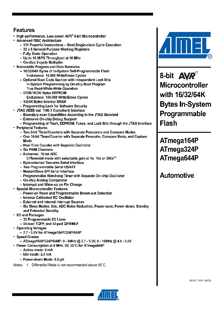 ATMEGA644P-15AT_3830495.PDF Datasheet