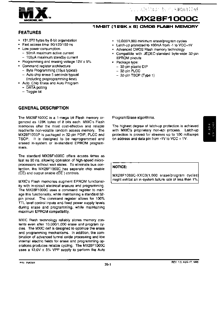 MX28F1000CPC-90-C4_3830824.PDF Datasheet