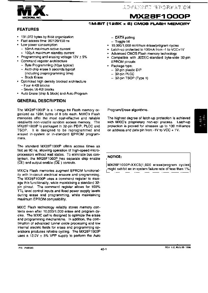 MX28F1000PRC-90-C4_3830827.PDF Datasheet